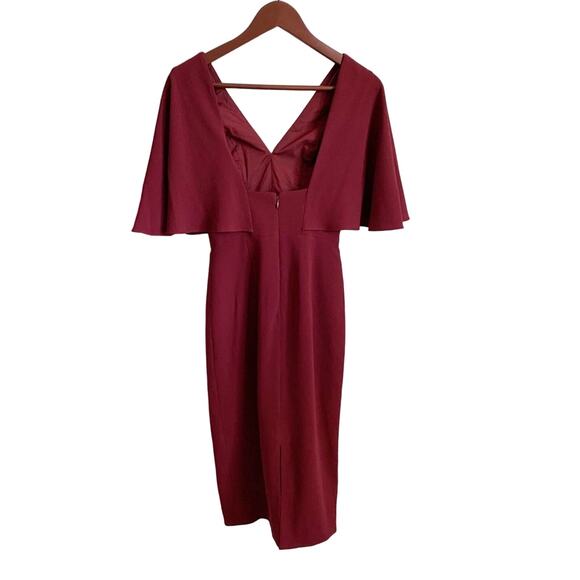 Dress the Population Louisa Dress Burgundy Red NEW XXS - Picture 5 of 9